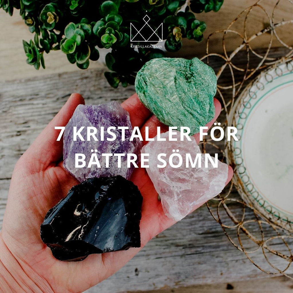 7 kristaller för bättre sömn
