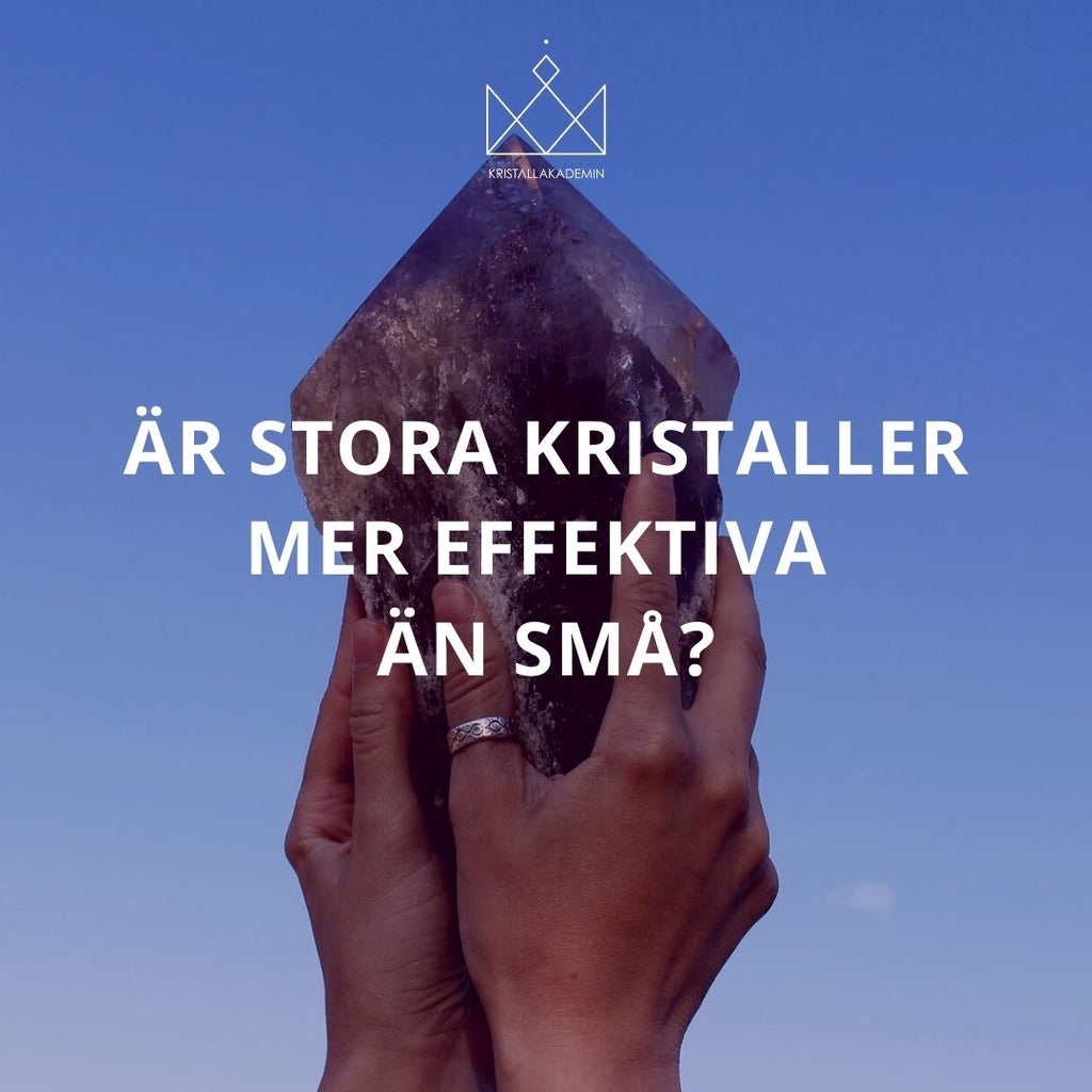 Är stora kristaller mer effektiva än små?