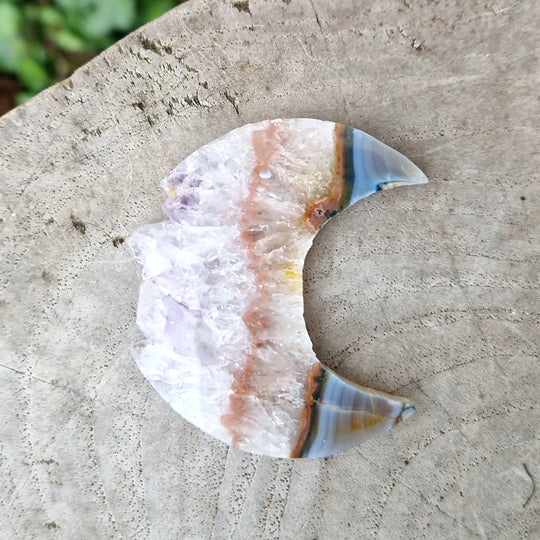 Agat, måne med ametist