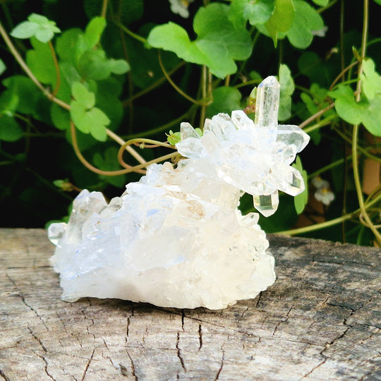 Bergkristall, naturligt kluster