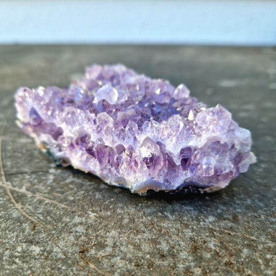 Ametist, unikt dubbelväxande kluster