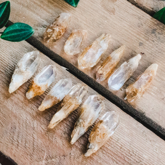 Bergkristall, dragon tooth