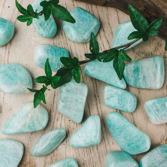 Amazonit, trumlade stenar