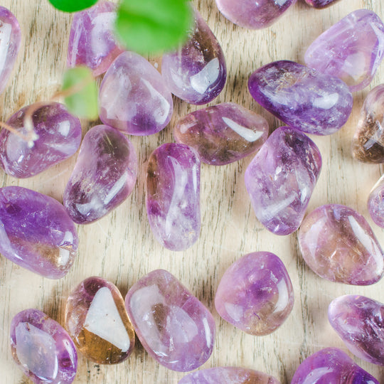 Ametrin, trumlade stenar