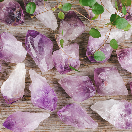 Ametist, naturlig kristall