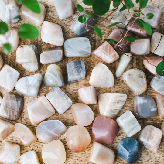 Månsten, trumlade stenar