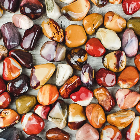 Mookait, trumlade stenar