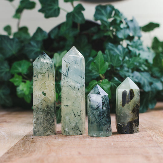 Prehnit, Slipade spetsar